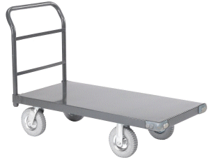 Heavy Duty Steel Platform Cart 8 inch Pneumatic Wheels